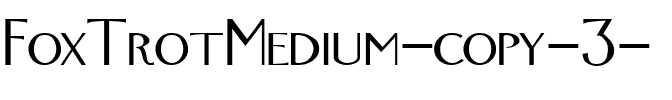 FoxTrotMedium Plain.ttf