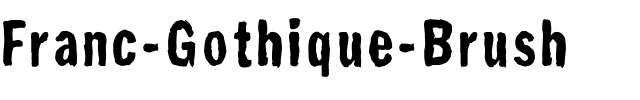 Franc Gothique Brush Regular.ttf