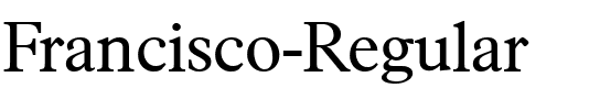 Francisco-Regular Regular.ttf