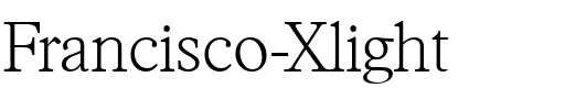 Francisco-Xlight Regular.ttf