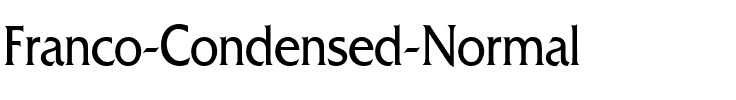 Franco-Condensed Normal.ttf