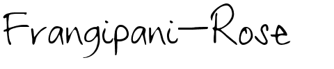 Frangipani Rose Regular.ttf