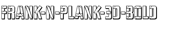 Frank-n-Plank 3D Bold Bold.ttf