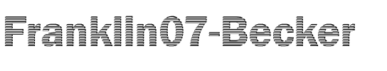 Franklin07 Becker Regular.ttf