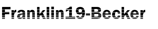 Franklin19 Becker Regular.ttf