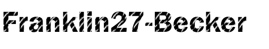 Franklin27 Becker Regular.ttf