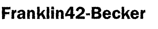 Franklin42 Becker Regular.ttf