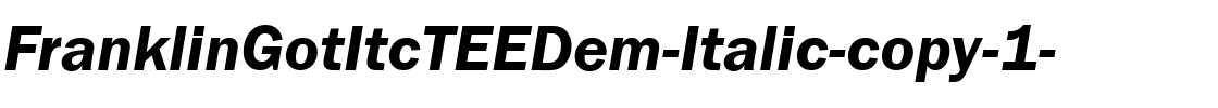 FranklinGotItcTEEDem Italic.ttf