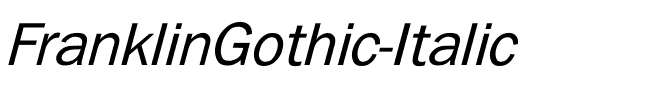 FranklinGothic Italic.ttf
