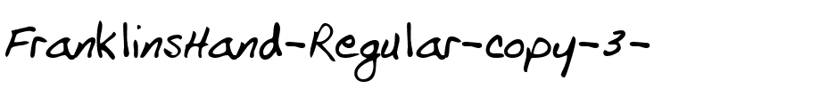 FranklinsHand Regular.ttf