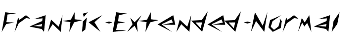 Frantic-Extended Normal.ttf