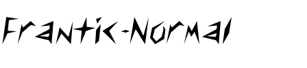 Frantic Normal.ttf