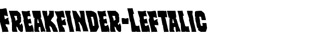 Freakfinder Leftalic Italic.ttf
