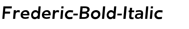 Frederic Bold Italic.ttf