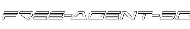 Free Agent 3D Italic Italic.ttf