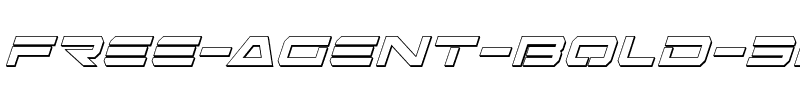 Free Agent Bold 3D Italic Italic.ttf