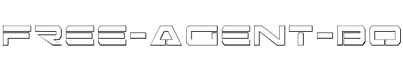 Free Agent Bold 3D Bold 3D.ttf