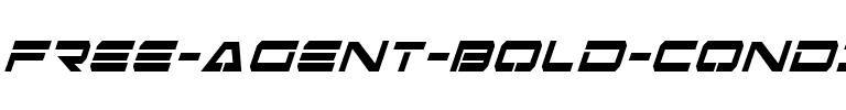 Free Agent Bold CondItal Bold CondItal.ttf