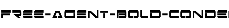 Free Agent Bold Condensed Bold Condensed.ttf