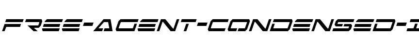 Free Agent Condensed Italic Condensed Italic.ttf