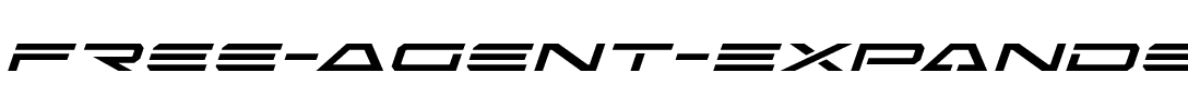 Free Agent Expanded Italic Expanded Italic.ttf