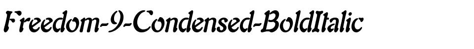 Freedom 9 Condensed BoldItalic.ttf