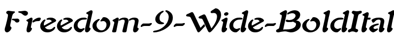 Freedom 9 Wide BoldItalic.ttf