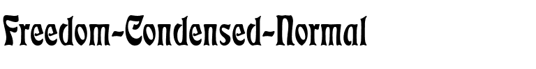 Freedom Condensed Normal.ttf