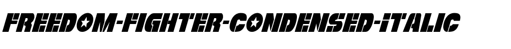 Freedom Fighter Condensed Italic Condensed Italic.ttf