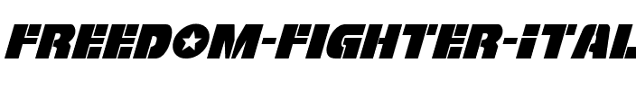 Freedom Fighter Italic Italic.ttf