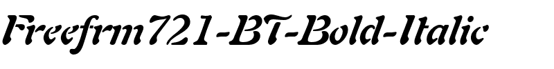Freefrm721 BT Bold Italic.ttf