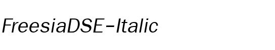 FreesiaDSE Italic.ttf