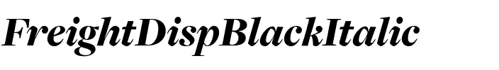 FreightDispBlackItalic Regular.ttf