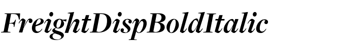 FreightDispBoldItalic Regular.ttf