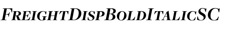 FreightDispBoldItalicSC Regular.ttf
