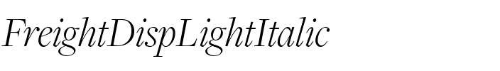 FreightDispLightItalic Regular.ttf