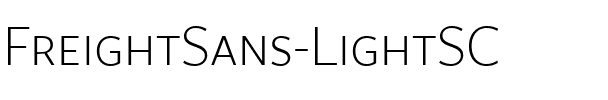 FreightSans LightSC Regular.ttf