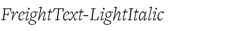 FreightText LightItalic Regular.ttf