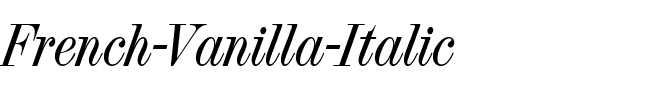 French Vanilla Italic.ttf