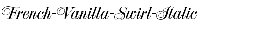 French Vanilla Swirl Italic.ttf