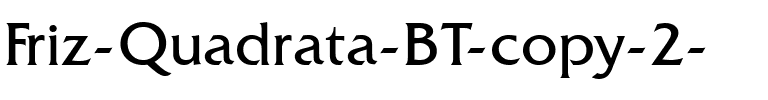 FrizQuadrata BT Roman.ttf