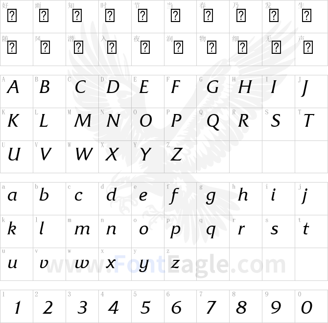 Friz-Quadrata-Com-Italic