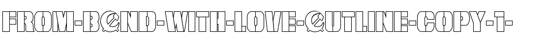 From BOND With Love Outline Regular.ttf