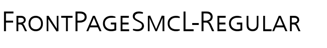 FrontPageSmcL Regular.ttf