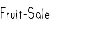 Fruit Sale Regular.ttf