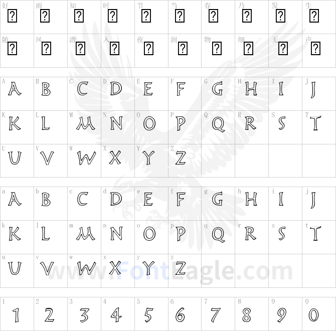 Frutiger-Capitalis-Outline