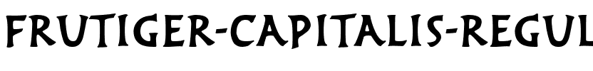 Frutiger Capitalis Regular Regular.ttf