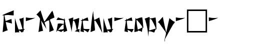 Fu Manchu Regular.ttf