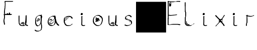 Fugacious Elixir elixir.ttf