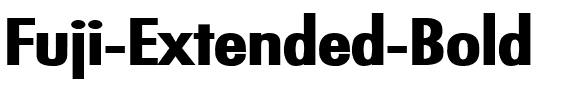 Fuji Extended  Bold.ttf